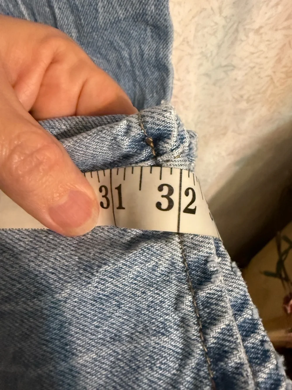 PacSun 90’s Boyfriend Light Blue High Waist Distressed Straight Jeans, Sz‎ 26x32